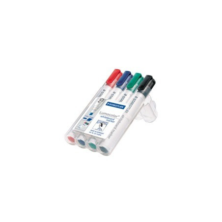 Staedtler 351 B marker Black, Blue, Green, Red Chisel tip 4 pc-s-