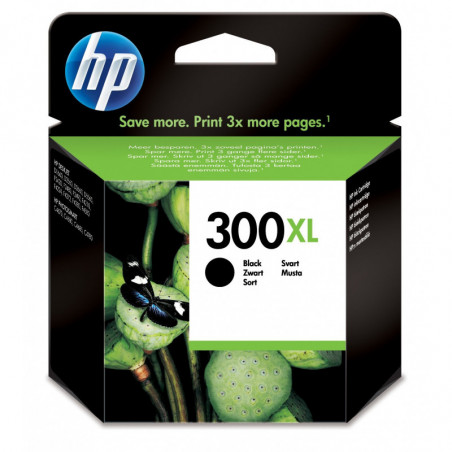 HP 300XL High Yield Black Original Ink Cartridge (CC641EE)