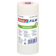 Tesafilm Invisible - Office tape (6 rolls), 19 mm x 33 m
