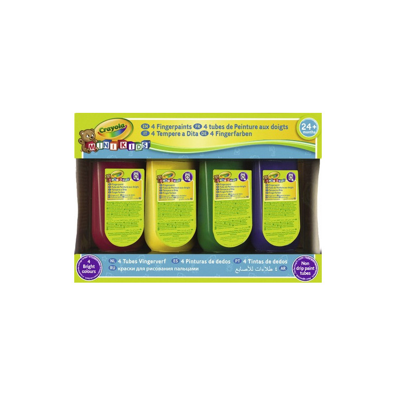 Amazon Com Crayola 8 Ounce Primary Washable Fingerpaint 3 Count Toys Games