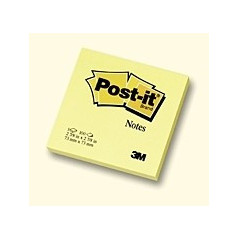 Post-It 654 Yellow 76X76 Packet