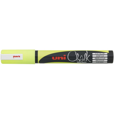 Uniball Chalk PWE-5M - Marker, non-permanent YELLOW FLUO
