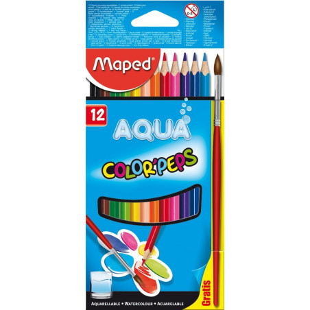 Maped Color'Peps Aqua colour pencil 12 pc-s- Multi