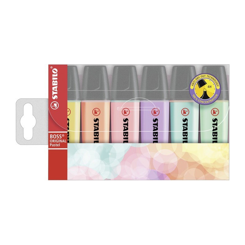 Stabilo Highlighter Pastel X6 Assorted
