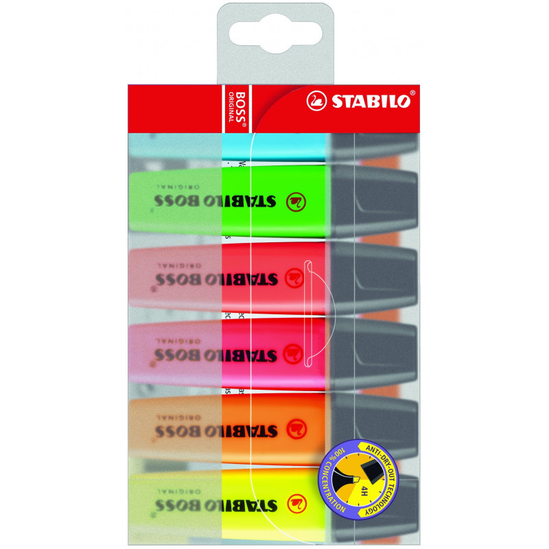 STABILO BOSS Original marker Multi 6 pc-s-