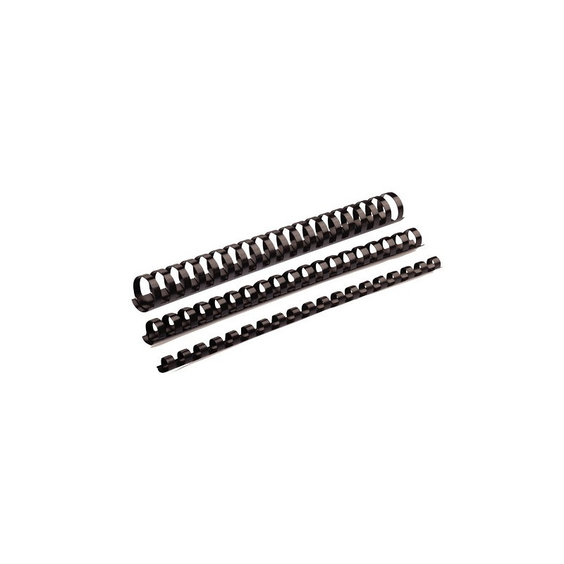 FELLOWES - 32mm Black Plastic Combs