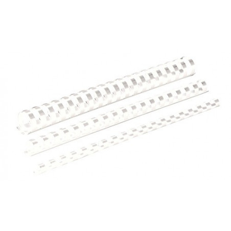FELLOWES - 38mm White Plastic Combs