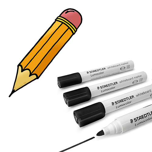 Pens, Pencils & Markers